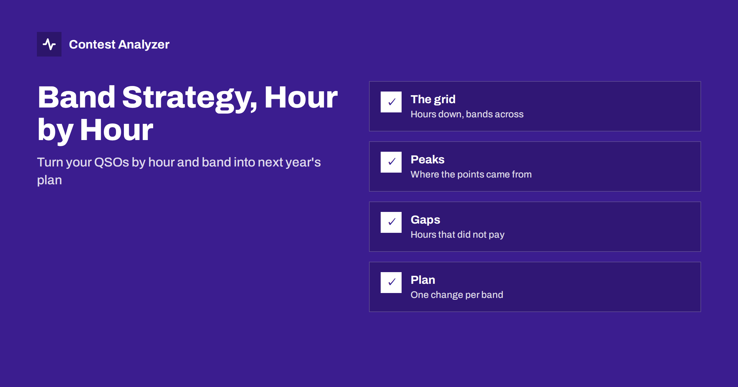 Band Strategy by Hour: Plan Your Next Contest