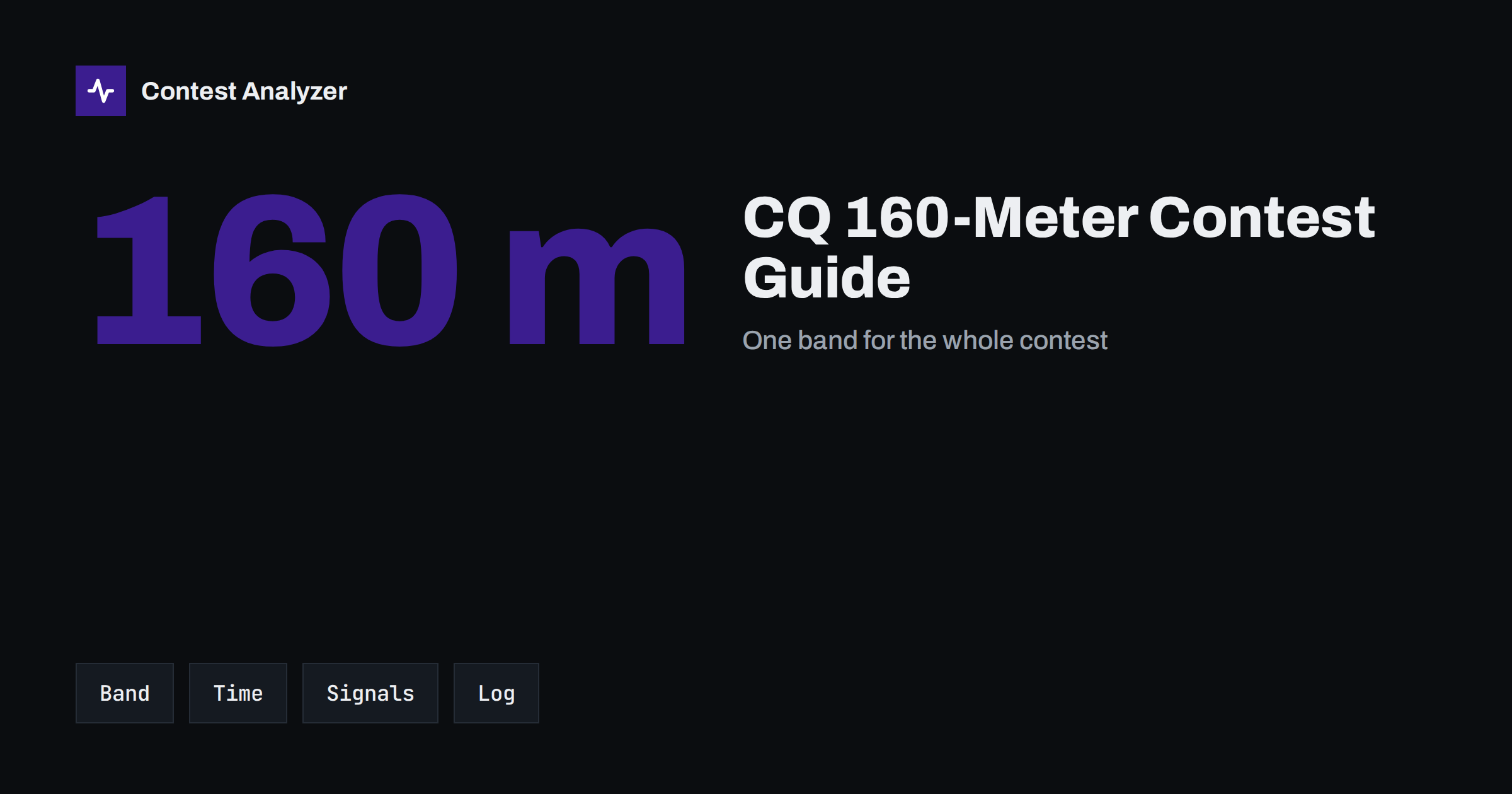 CQ 160-Meter Contest Guide: Topband Logging Tips