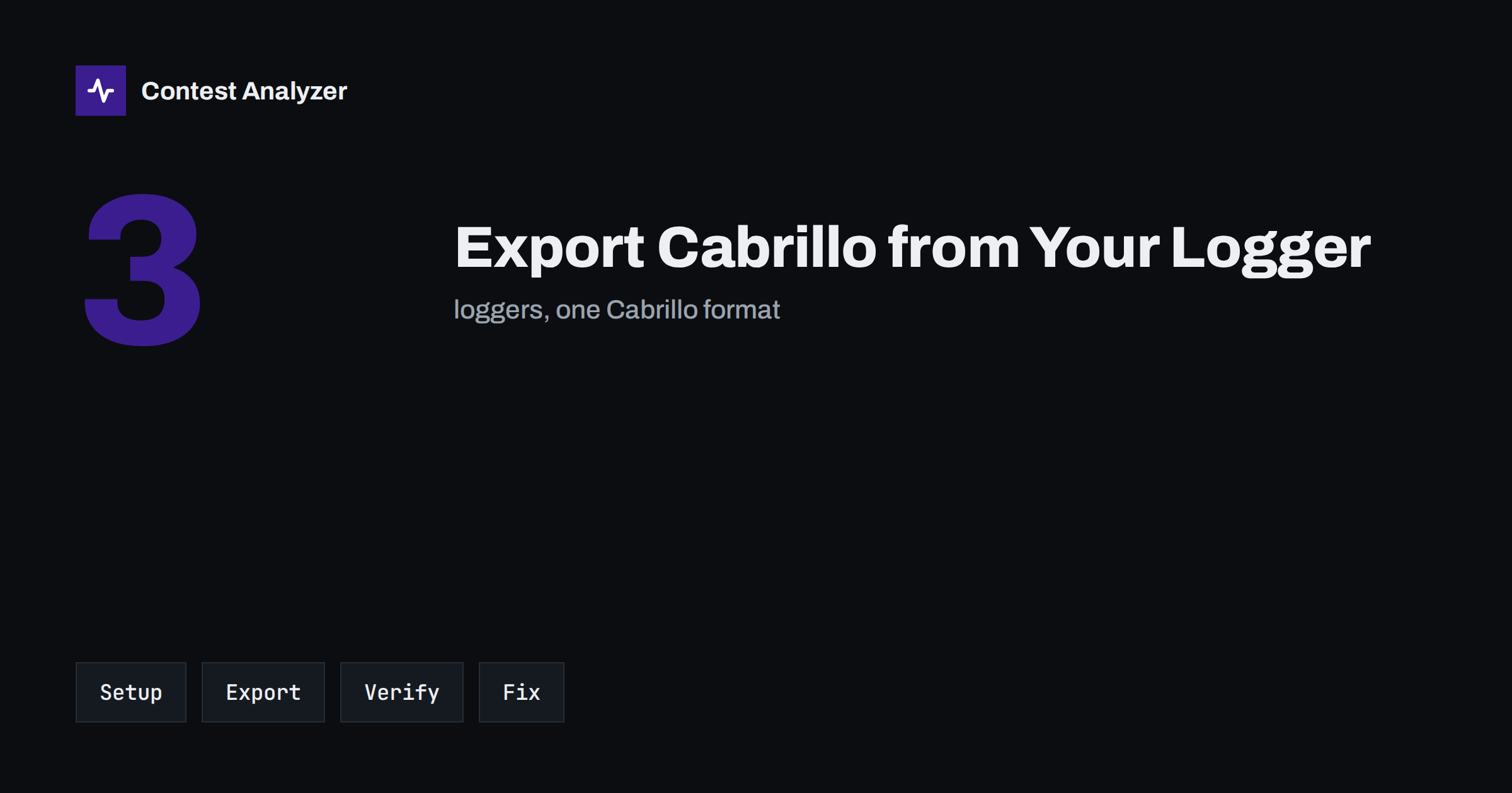 Export a Cabrillo File from N1MM, DXLog and Win-Test